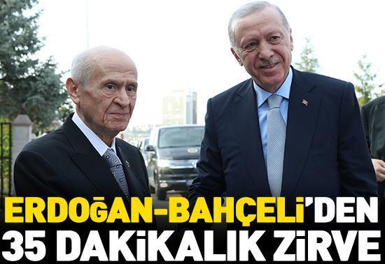 Cumhurbaşkanı Erdoğan, Devlet Bahçeli ile görüştü