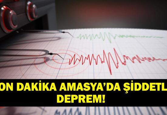 AMASYADA DEPREM Amasyada deprem mi oldu Deprem kaç şiddetinde oldu Çorum, Tokat, Samsun ve civar illerden de hissedildi