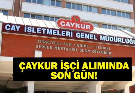 SON GÜN ÇAYKUR İŞÇİ ALIMI: Çaykur İşçi Alımı 2025 Başvuru Ne Zaman, Başvuru Şartları Neler Çaykur İşçi Alımı Yapılacak İller