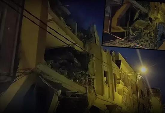 Avcılarda 6 katlı binada kısmi çökme