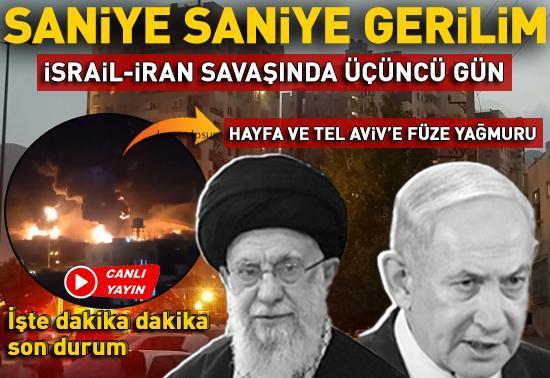 SON DAKİKA | İsrail-İran savaşında üçüncü gün Hayfaya füze yağmuru: İsrailliler sığınaklara koştu