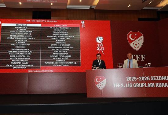 TFF 2. Ligde grup kuraları çekildi