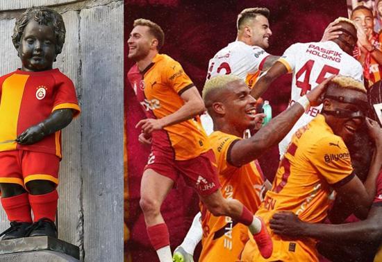 Brükselin ikonik heykeli, Galatasaray forması giyecek