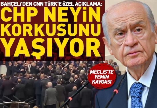 Bahçeliden CNN Türke Yemin kavgasına ilişkin açıklama
