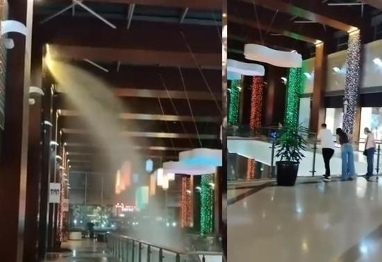 Bursa’da AVM'de panik! Fıskiyeler açıldı, ortalık göle döndü