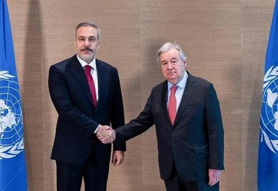 Dışişleri Bakanı Hakan Fidan, BM Genel Sekreteri Guterres ile görüştü
