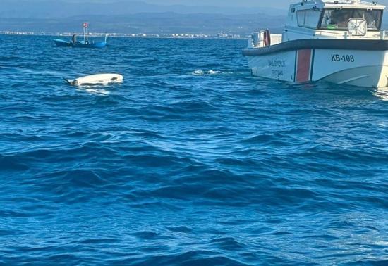 Balık tutmak için açıldılar denizde dron buldular