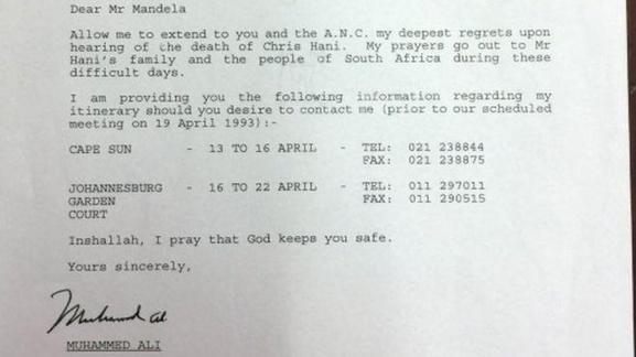 Muhammed Alinin Mandelaya mektubu 31 bin TLye satıldı