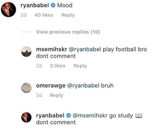 Ryan Babel taraftara cevap verdi