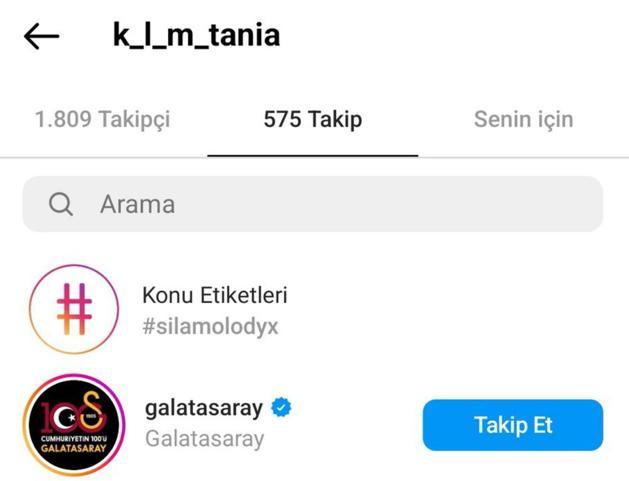 Fenerbahçe Teteyi yalanladı, sevgilisi Galatasarayı takibe aldı