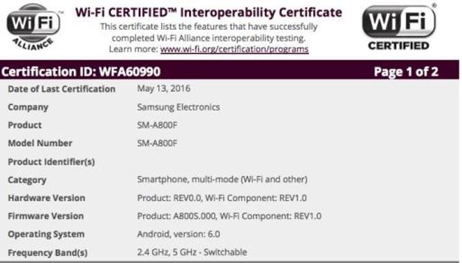 Samsung Galaxy A8 için Marshmallow güncellemesi göründü