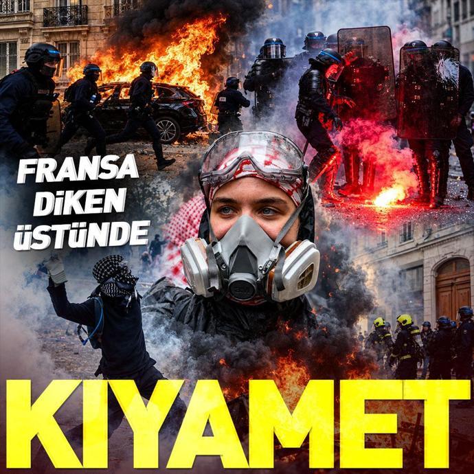 Fransada kıyamet Diken üstündeler