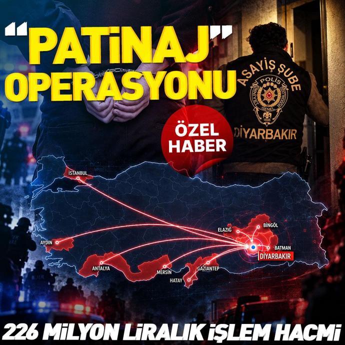 Diyarbakır merkezli 10 ilde “Patinaj” operasyonu: 12 tutuklama