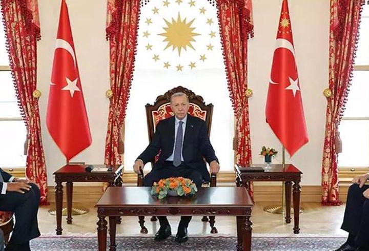 Son dakika Cumhurbaşkanı Erdoğan Mısır Dışişleri Bakanı Shoukry'i kabul etti