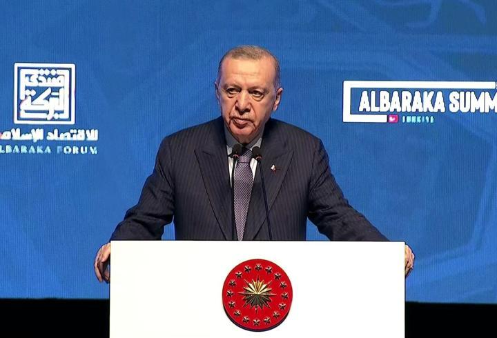 SON DAKİKA Cumhurbaşkanı Erdoğan İslam Finans Zirvesi'nde konuşuyor
