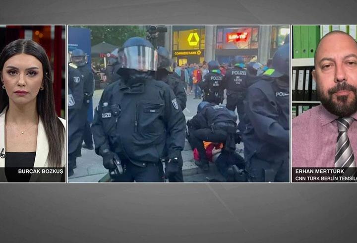Alman polisi ırkçılık mı yaptı Kutlama yapan Türk taraftarın burnu