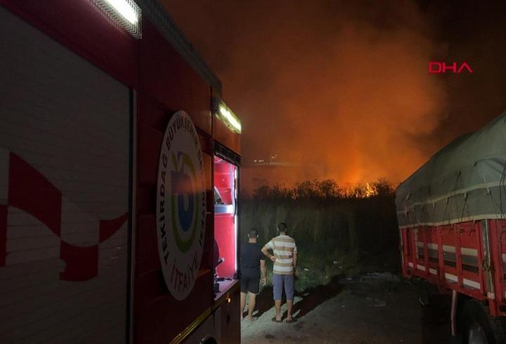 Trafodan yayılan kıvılcım yangın çıkardı!