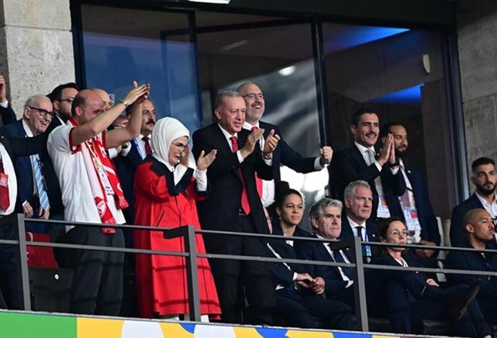 Cumhurbaşkanı Erdoğan'ın gol sevinci