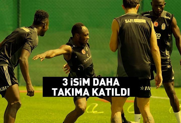 Beşiktaş'ta Aboubakar, Colley ve Masuaku takıma katıldı