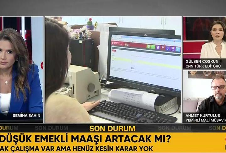 SON DAKİKA HABERİ: En düşük emekli maaşı artacak mı? CNN TÜRK Editörü yeni çalışmayı anlattı