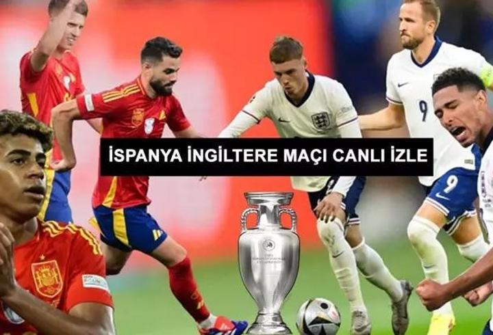 İspanya İngiltere maçı izle! TRT 1 HD canlı izle! EURO 2024 Final maçı şifresiz, kesintisiz izle!