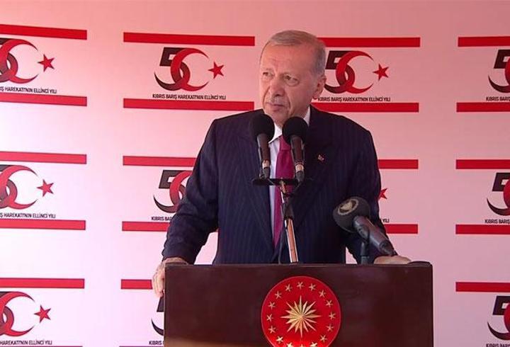 SON DAKİKA HABERİ... KKTC'de tarihi gün! Cumhurbaşkanı Erdoğan: Yunan bakan akla ziyan açıklama yaptı