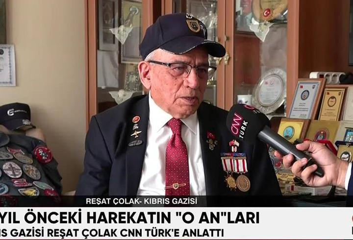 50 yıl önceki harekatın o anları... Kıbrıs Gazisi Reşat Çolak CNN TÜRK'e anlattı