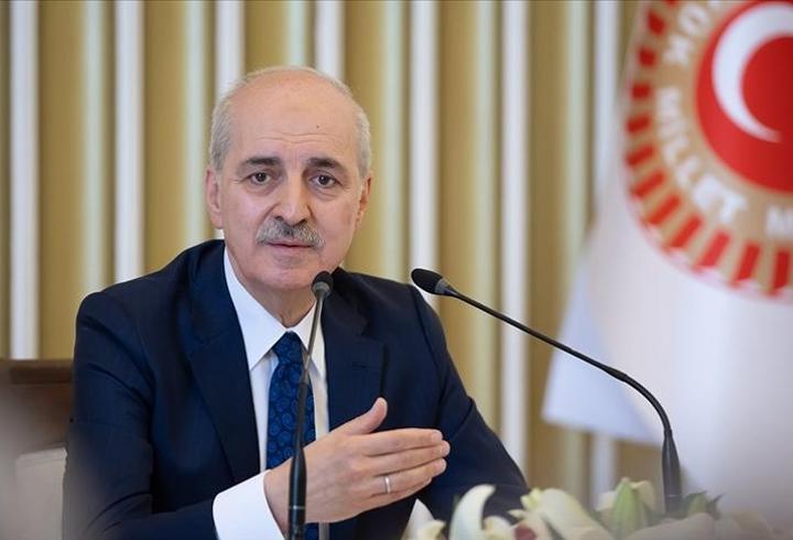 Kurtulmuş: Savaş suçlularının yeri meclis kürsüleri değil, sanık sandalyesidir!