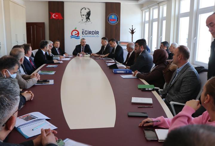Eğirdir'de afet riskli bölge için kritik toplantı