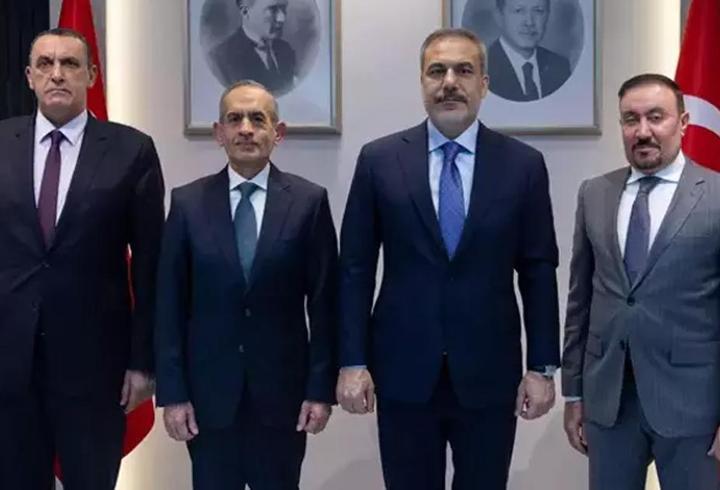 Dışişleri Bakanı Hakan Fidan'dan üst düzey kabul