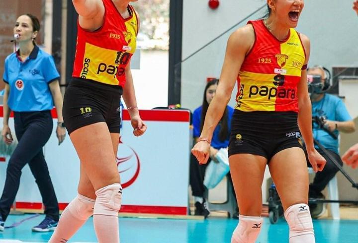 Göztepe filesinde final sevinci