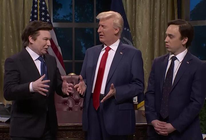 ABD'nin ünlü şovunda Musk taklidi