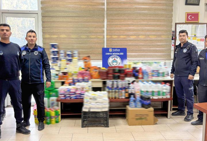 Tarsus Belediyesi bozulmuş ürünlere el koydu