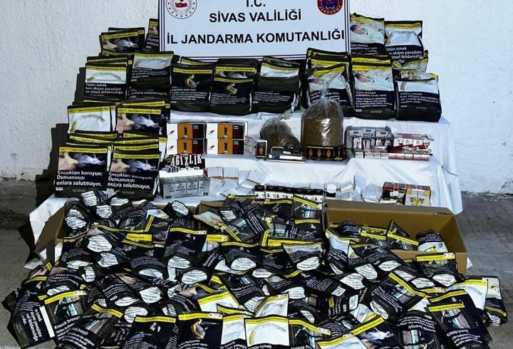 Sivas'ta şubat ayında 161 bin 620 makaron ele geçirildi