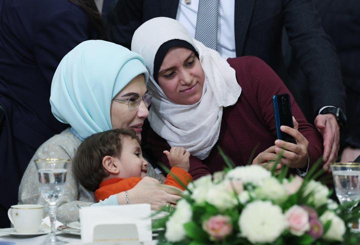 Emine Erdoğan, Filistinlilerle iftarda bir araya geldi