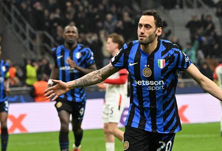 Hakan Çalhanoğlu attı; Inter, Şampiyonlar Ligi'nde çeyrek finale yükseldi