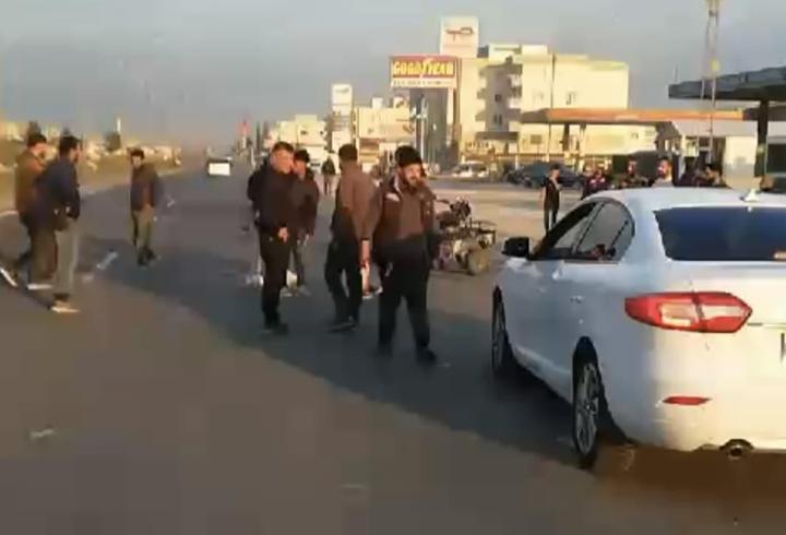 Nusaybin’de TIR’ın motosikletteki 2 kişi yaralandı