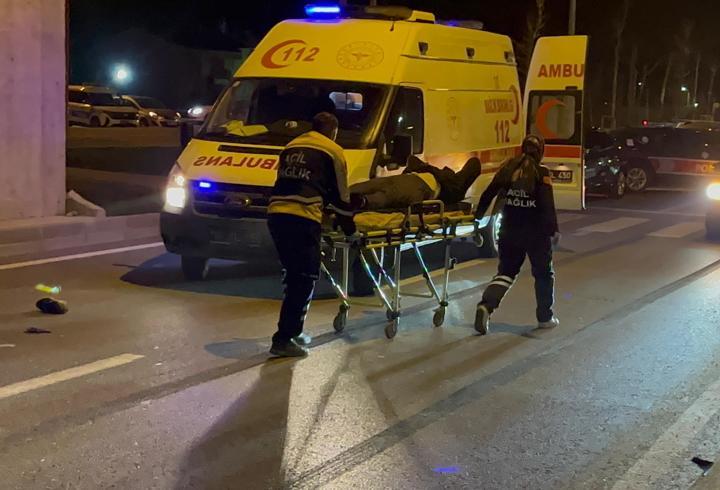 Bursa’da hafif ticari aracın çarptığı 2 yaya yaralandı