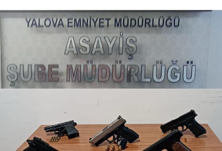 Yalova'da ruhsatsız silah operasyonunda 12 gözaltı