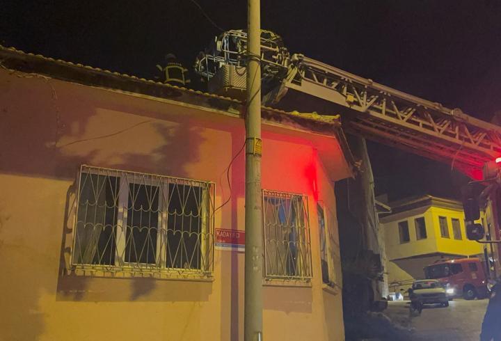 Burdur'da müstakil evde yangın paniği