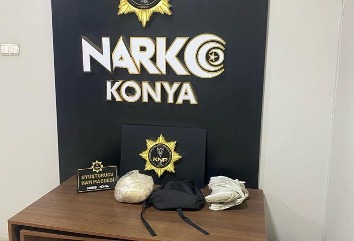 Konya'da 600 kilo uyuşturucu üretilebilecek ham madde ele geçirildi