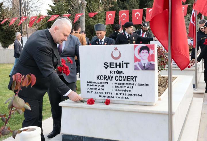 Menemen’de Çanakkale Şehitleri unutulmadı