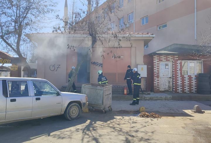 Edirne’de trafoda çıkan yangın söndürüldü 