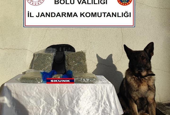 Yolcu otobüsünde uyuşturucu ele geçirildi 2 gözaltı
