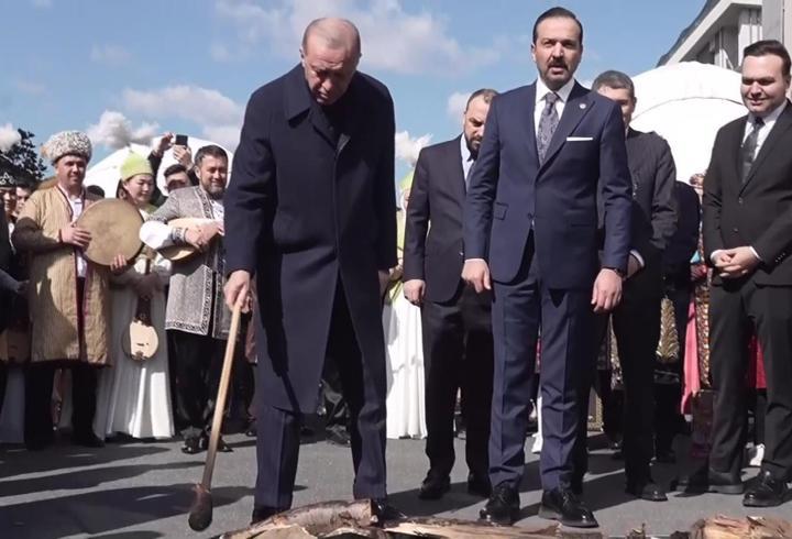 Son Dakika! Cumhurbaşkanı Erdoğan Nevruz Ateşini Yaktı