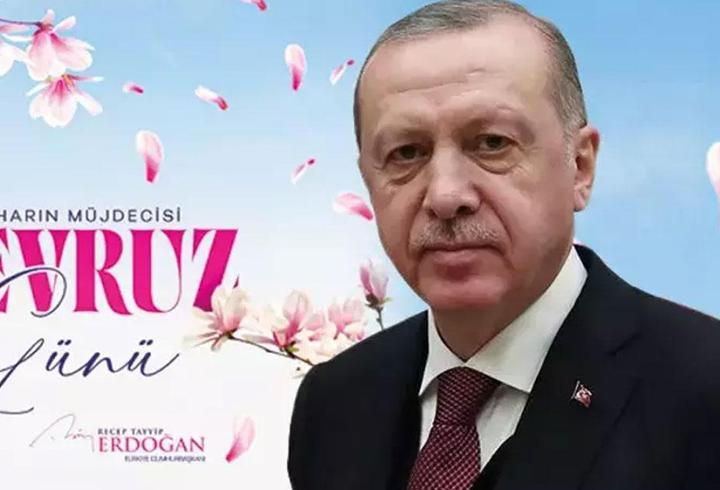 Cumhurbaşkanı Erdoğan'dan Nevruz Bayramı paylaşımı