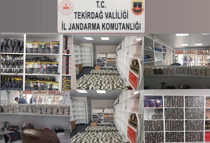 Tekirdağ'da 88 bin makaron ele geçirildi
