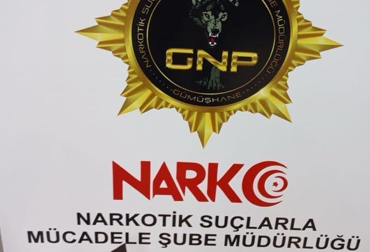 Gümüşhane'de uyuşturucu madde ele geçirildi