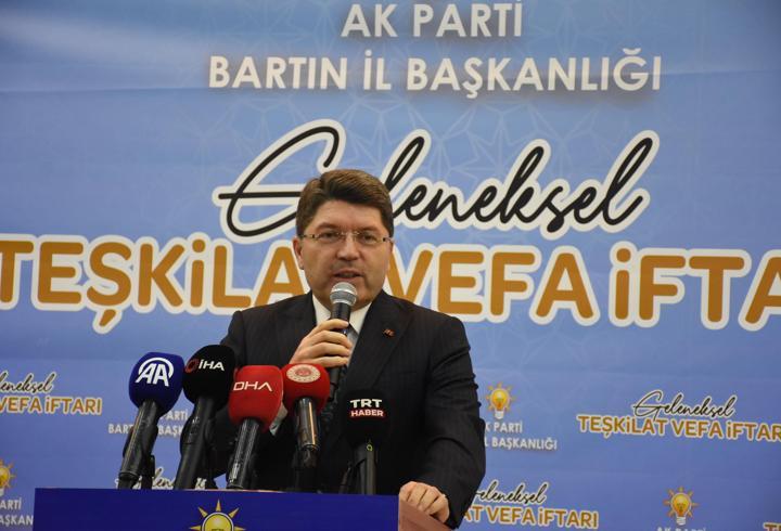 Adalet Bakanı Tunç, Bartın'da iftar programında konuştu: