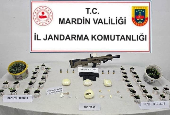 Mardin'de uyuşturucu operasyonunda 3 tutuklama